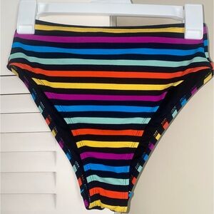STRIPED SWIM SUIT BIKINI BOTTOMS